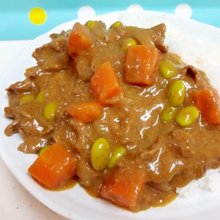 枝豆入り！(^^)さっぱり夏のヨーグルトカレー♪